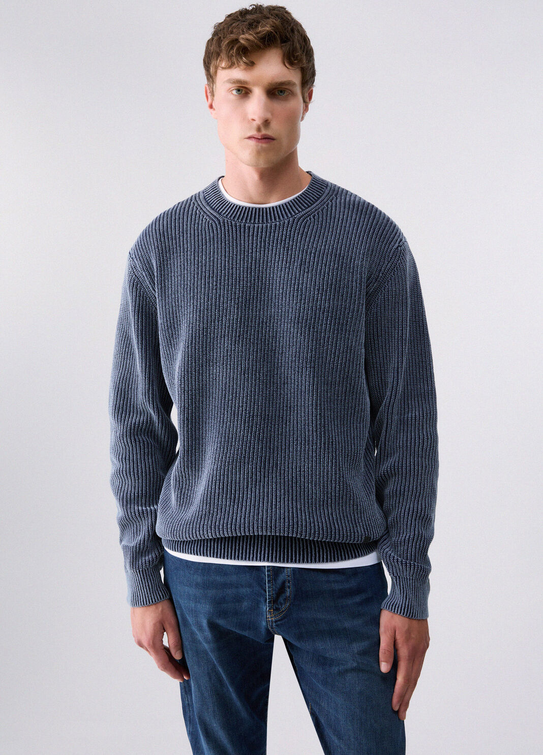 Stonewash Sweater navy blue Liu Jo - large image number 0