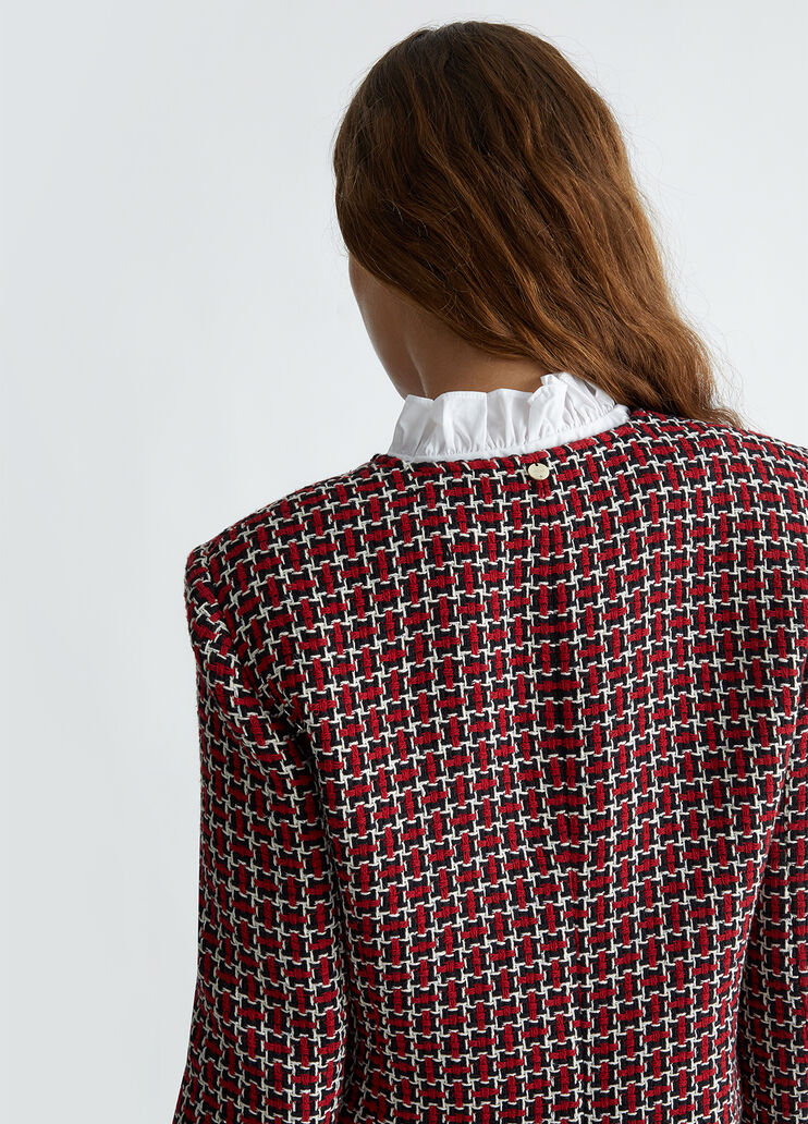 Твидовая куртка с воротником красный Liu Jo - large image number 2 Твидовая куртка с воротником красный Liu Jo - large image number 2