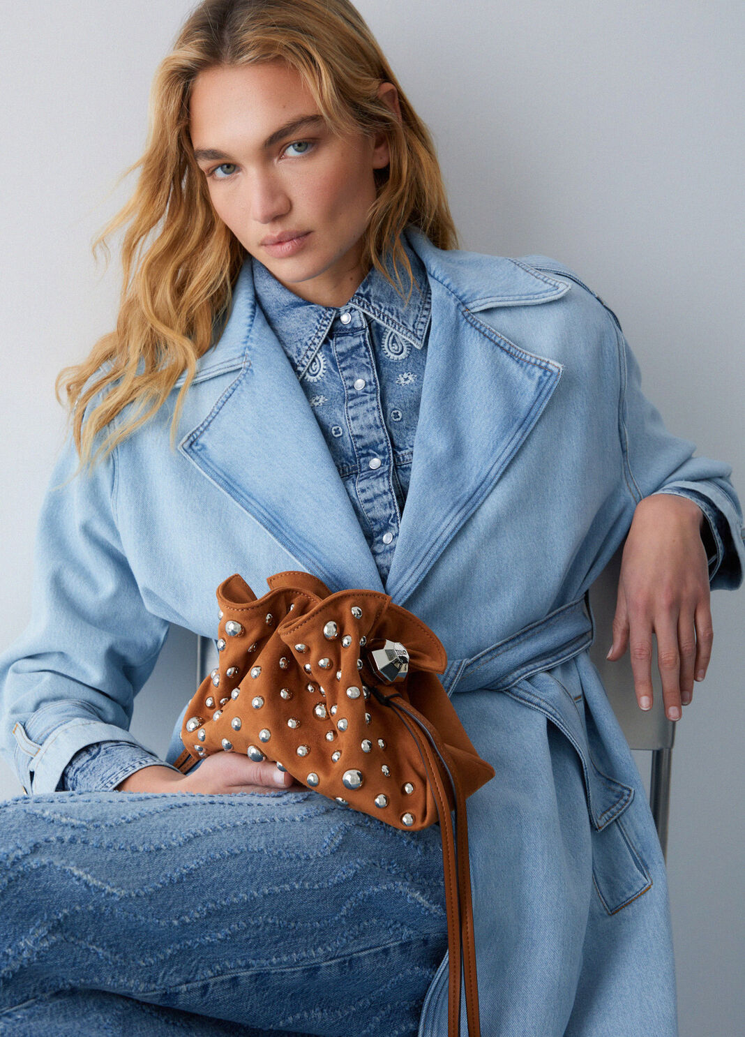 Small Riccy bag with studs brown Liu Jo - large image number 0