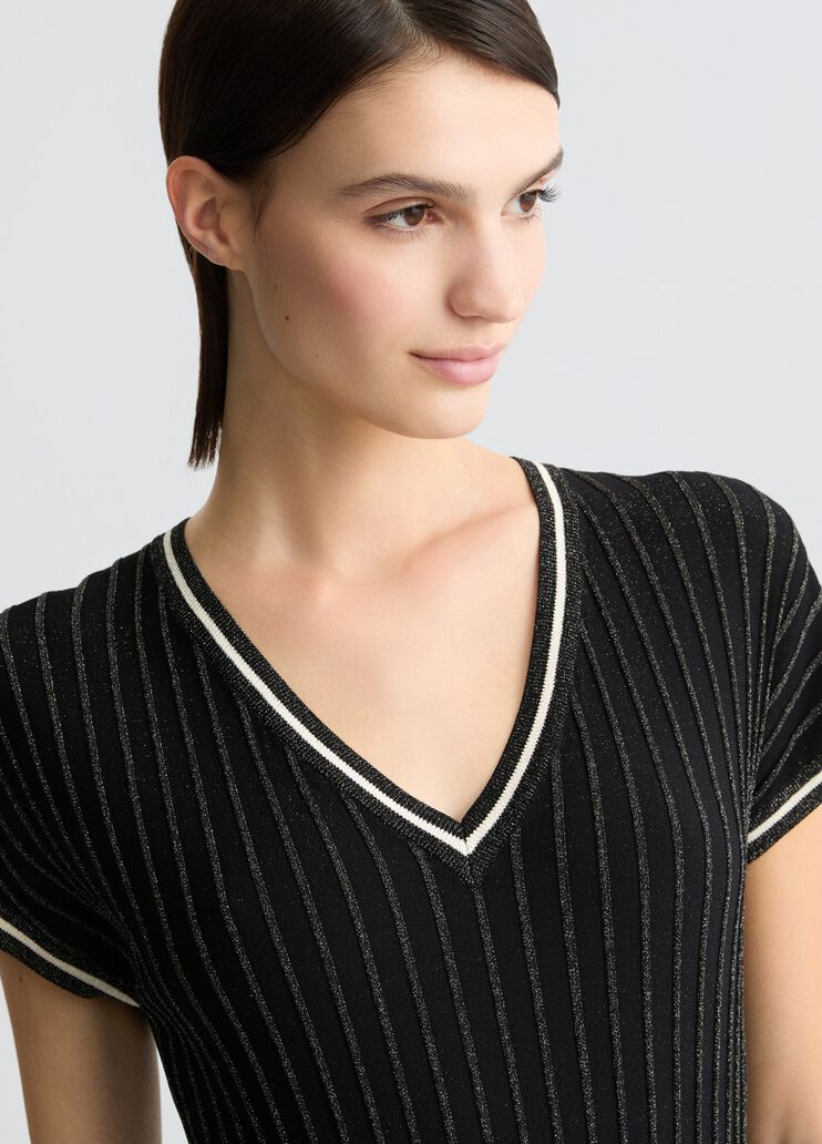 Lurex® knit jumpsuit black Liu Jo - large image number 4 Lurex® knit jumpsuit black Liu Jo - large image number 4