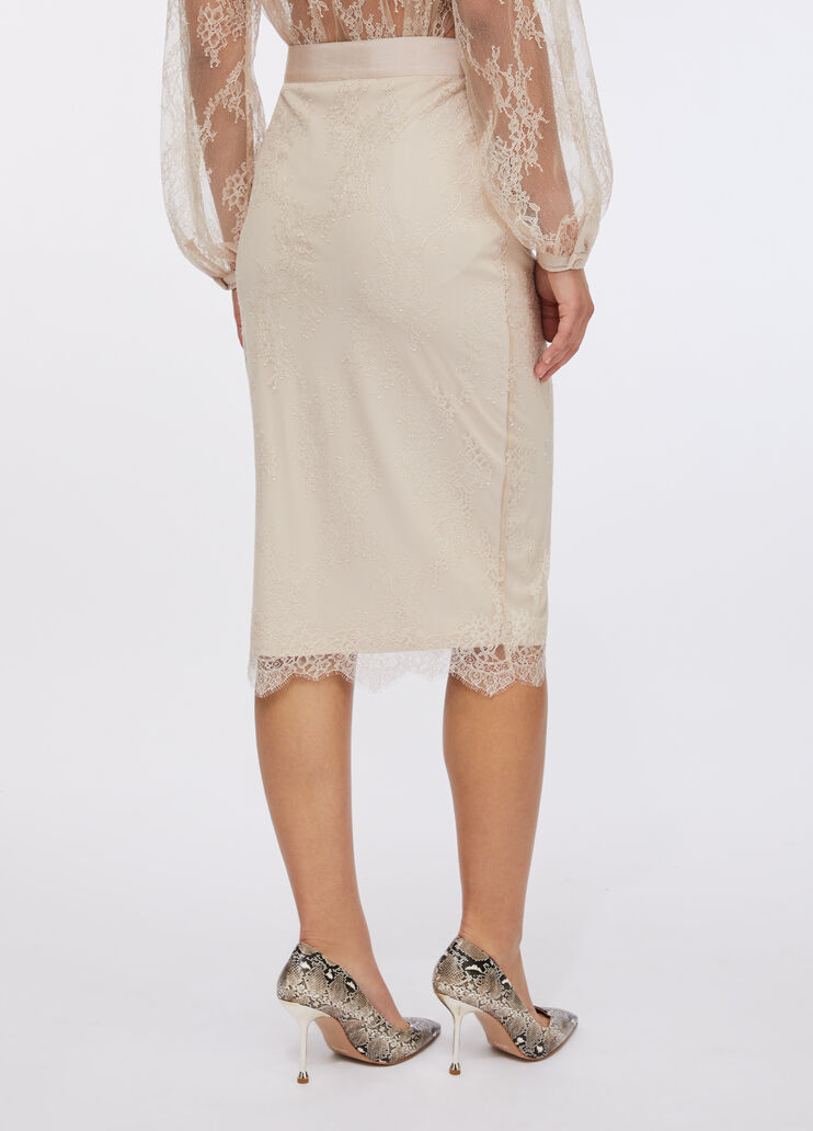 Falda de encaje beige Liu Jo - large image number 1 Falda de encaje beige Liu Jo - large image number 1