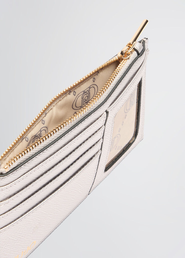 Card holder with zip silver tone Liu Jo - large image number 3 Card holder with zip silver tone Liu Jo - large image number 3