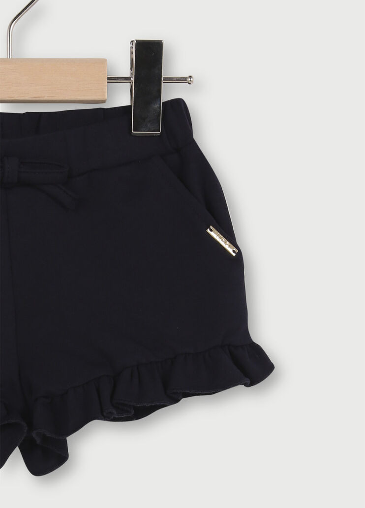 Short in felpa con volants Blu scuro Liu Jo - large image number 2