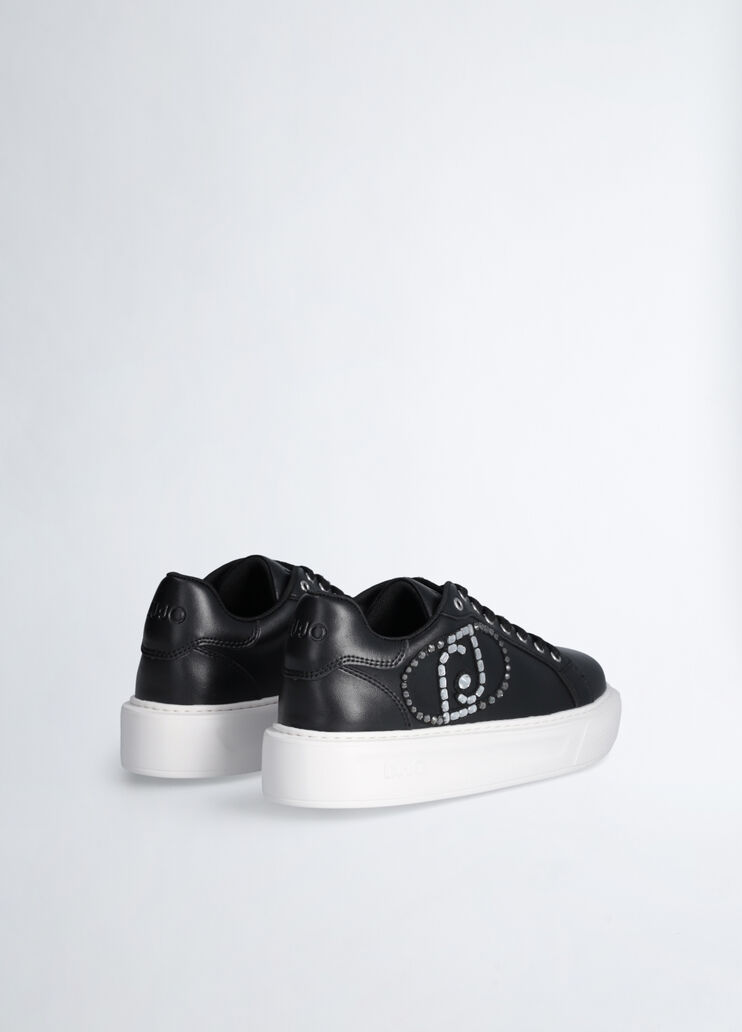 Sneakers with jewel logo black Liu Jo - large image number 3 Sneakers with jewel logo black Liu Jo - large image number 3