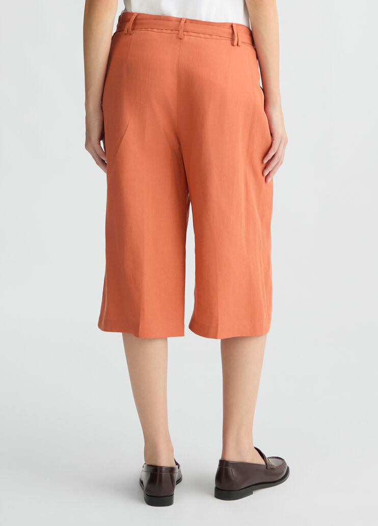 Linen blend Bermuda shorts terracotta Liu Jo - large image number 1 Linen blend Bermuda shorts terracotta Liu Jo - large image number 1