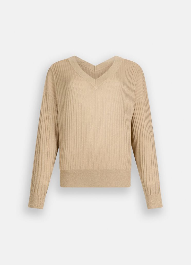 V-neck jumper gold Liu Jo - large image number 6 V-neck jumper gold Liu Jo - large image number 6
