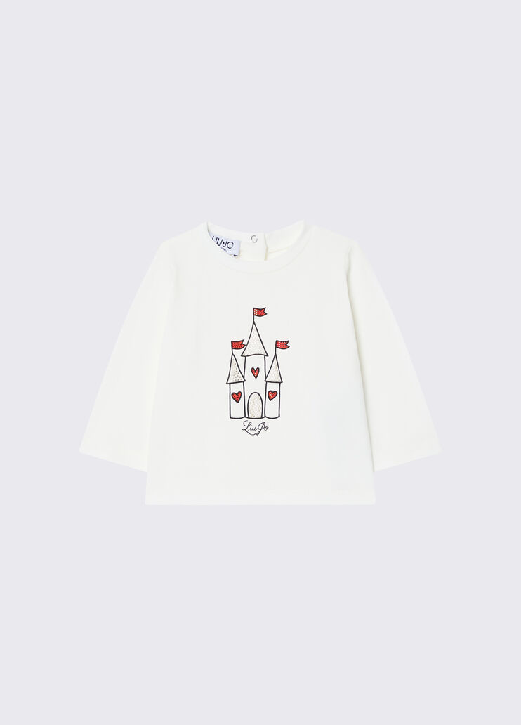 Bedrucktes T-Shirt Schloss Liu Jo - medium