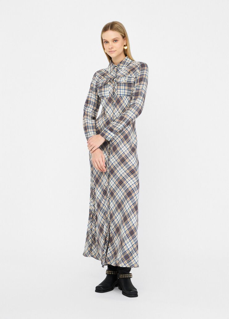Длинное платье в клетку клетка Liu Jo - large image number 0 Длинное платье в клетку клетка Liu Jo - large image number 0