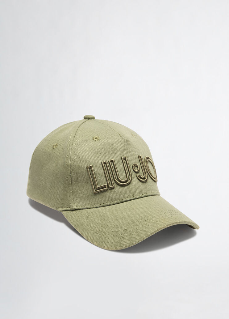 Baseball cap with logo khaki green Liu Jo - medium Baseball cap with logo khaki green Liu Jo - medium