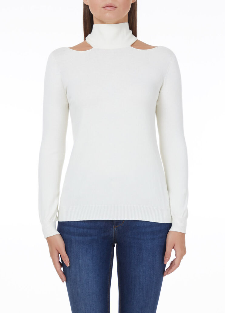 Turtleneck with foulard bow Milk Liu Jo - large image number 0