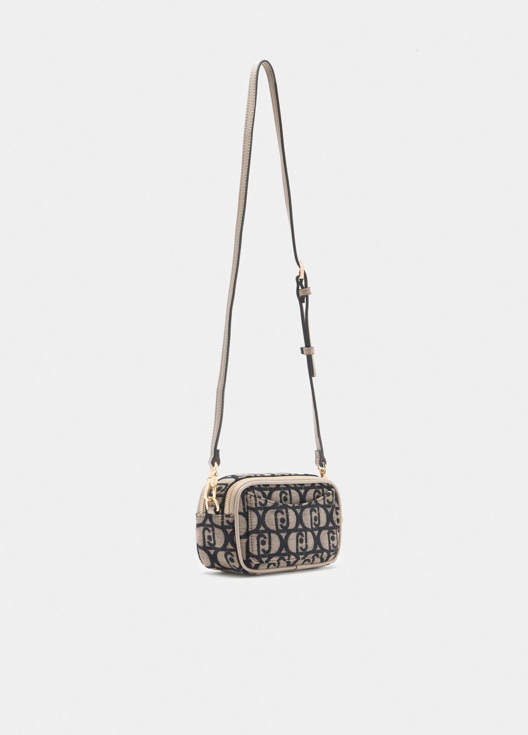 Small jacquard crossbody bag dark grey Liu Jo - large image number 1