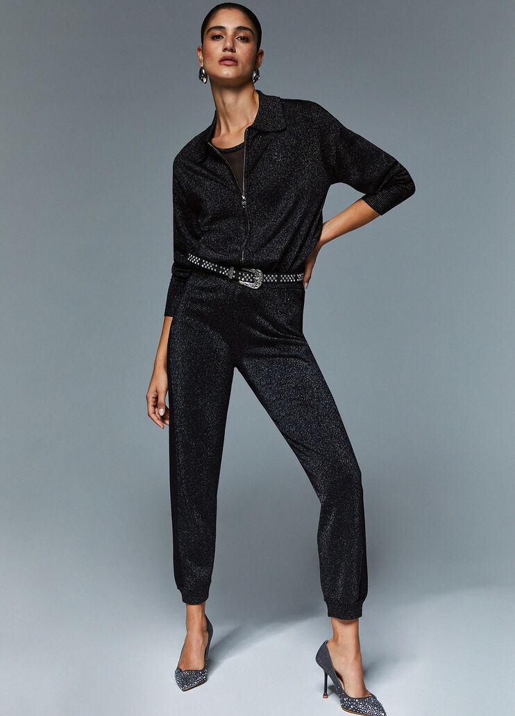 Lurex trousers black Liu Jo - medium