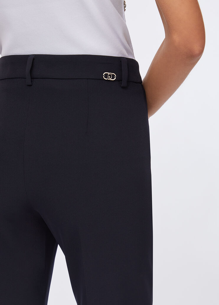 Smart skinny trousers navy blue Liu Jo - large image number 4