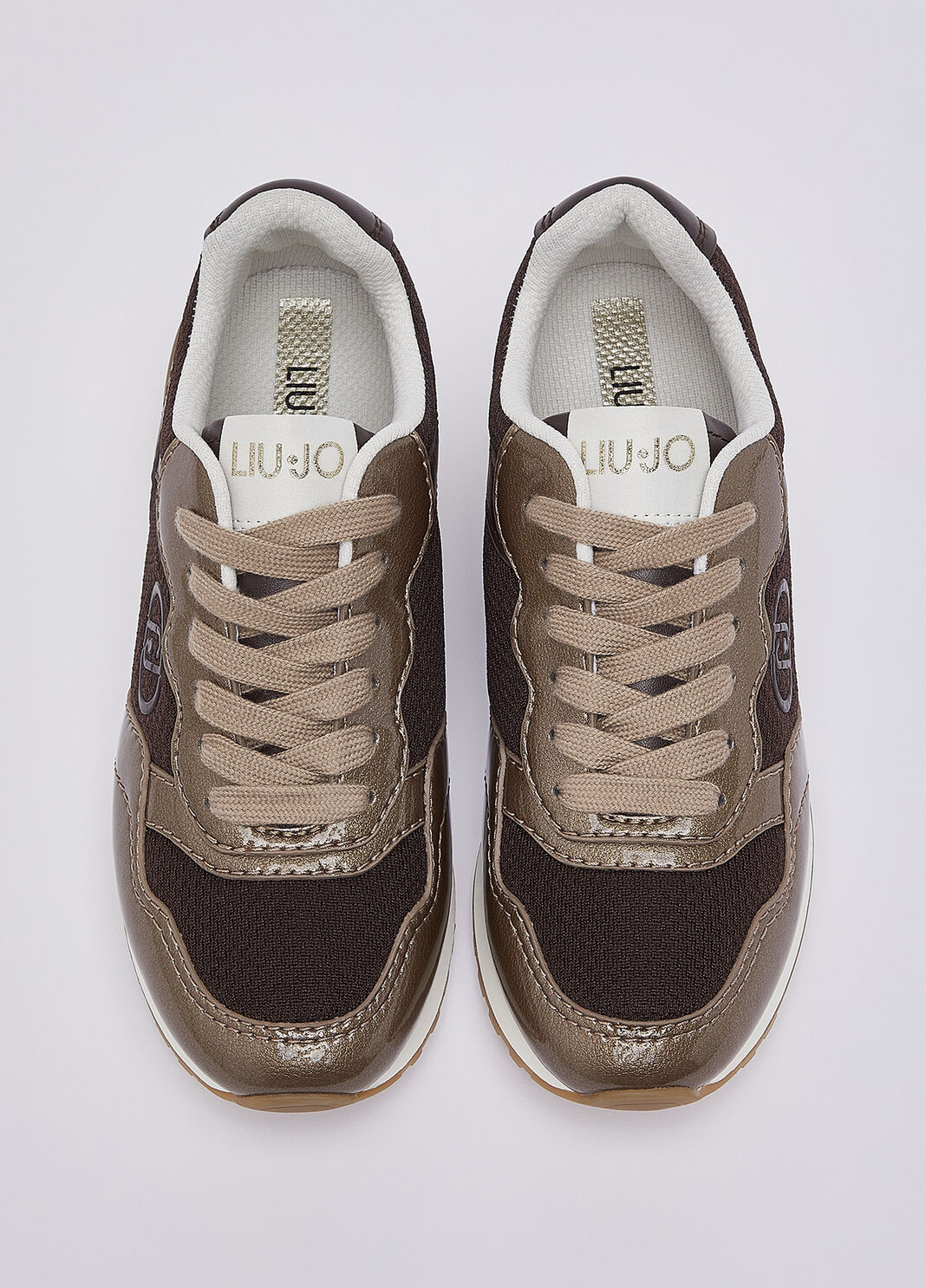 Sneakers with mesh details mocha Liu Jo - large image number 3