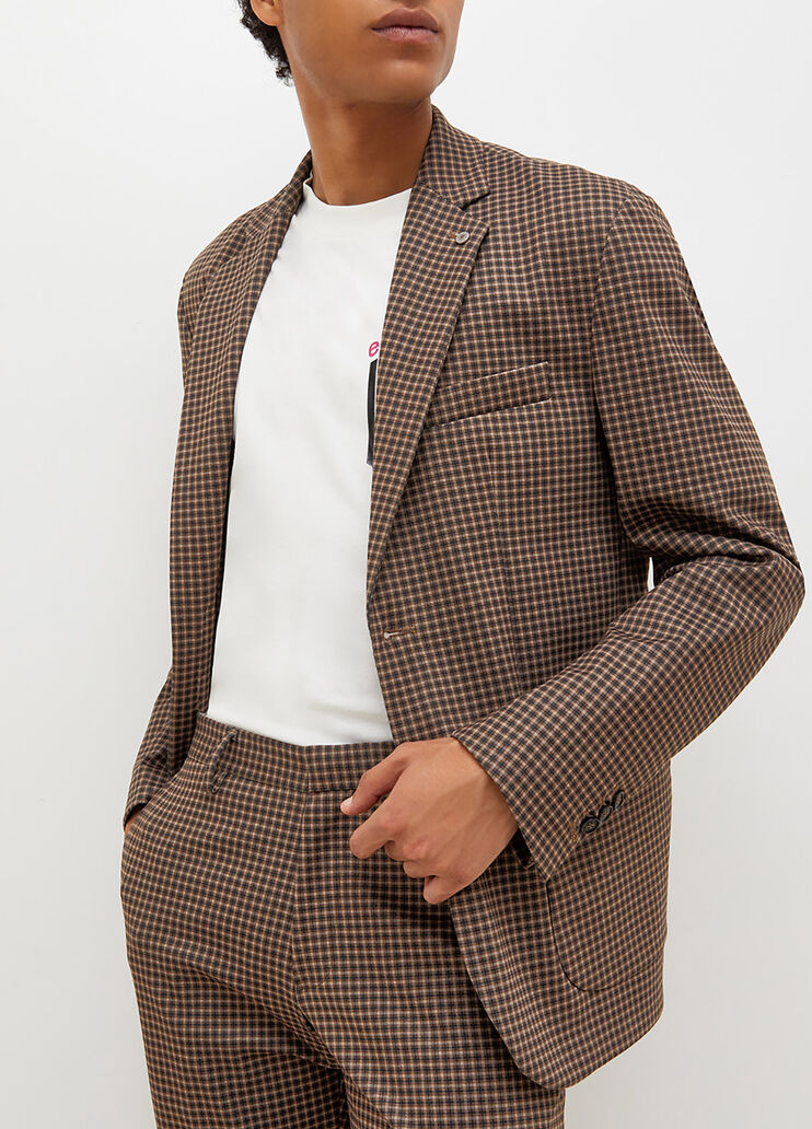 Blazer à carreaux beige Liu Jo - large image number 0 Blazer à carreaux beige Liu Jo - large image number 0