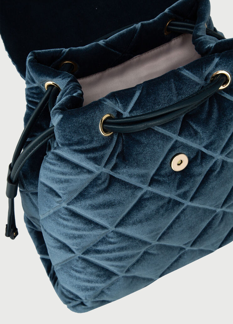 Velvet backpack Blue Liu Jo - large image number 3 Velvet backpack Blue Liu Jo - large image number 3