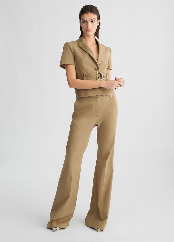 Beige flared trousers beige Liu Jo - medium Beige flared trousers beige Liu Jo - medium