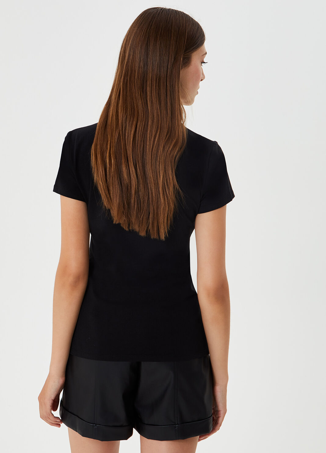 T-shirt with logo and appliqu&eacute;s Black Liu Jo - large image number 1