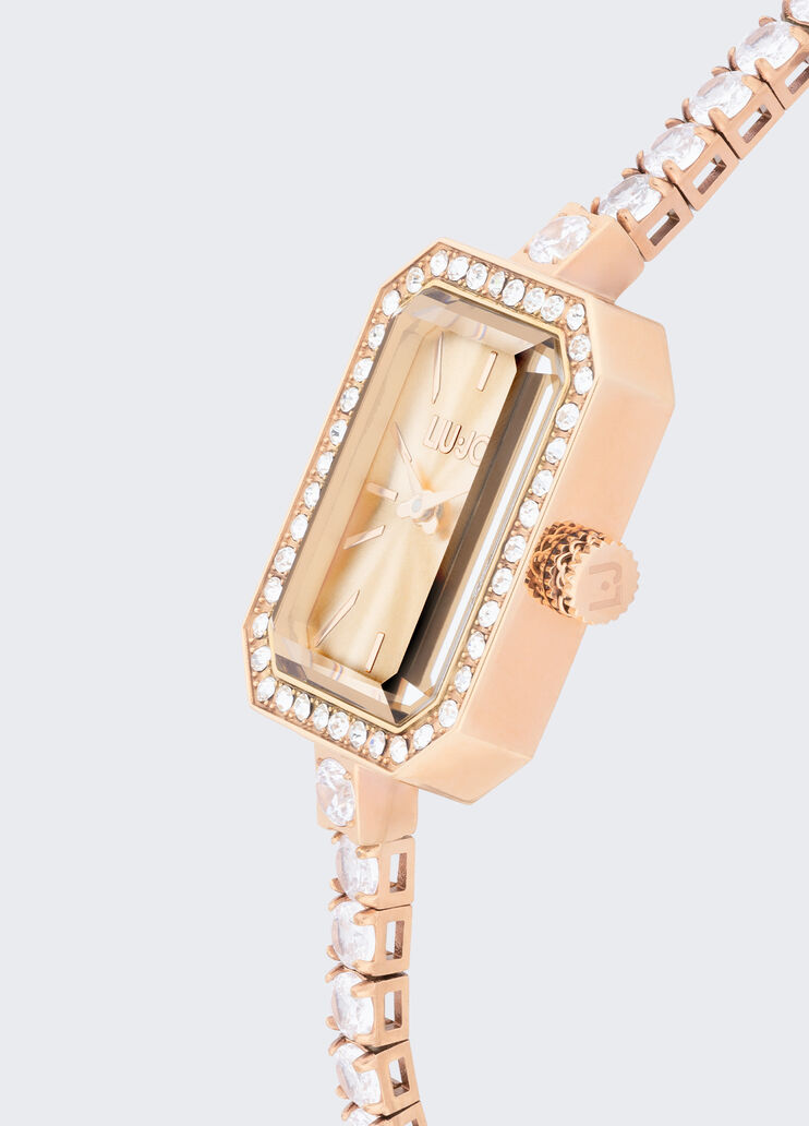 Steel watch with crystals rose gold Liu Jo - large image number 3 Steel watch with crystals rose gold Liu Jo - large image number 3