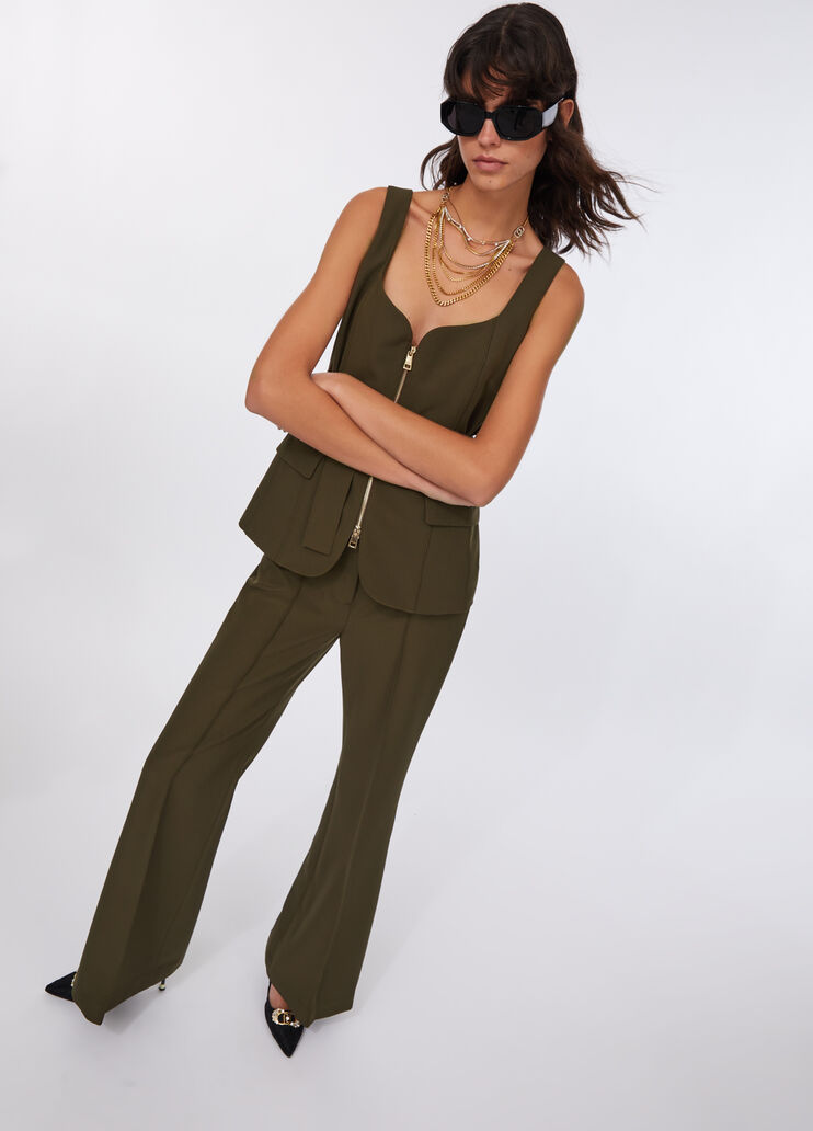 Smart flared trousers pine Liu Jo - medium