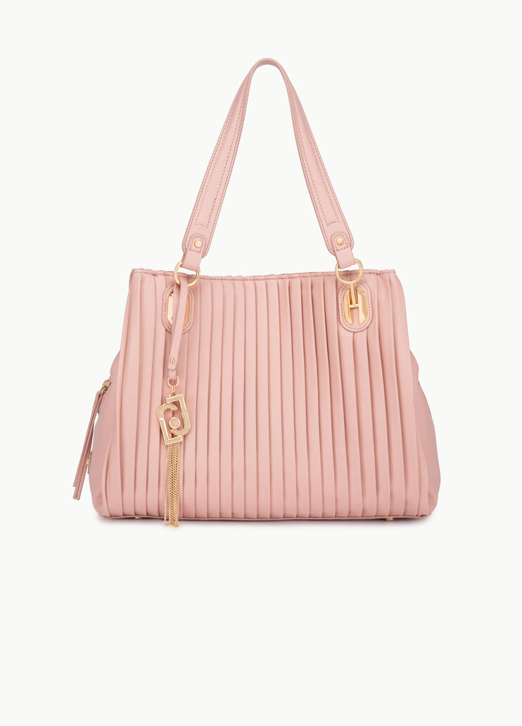 Pleated shoulder bag Pink Liu Jo - large image number 0 Pleated shoulder bag Pink Liu Jo - large image number 0