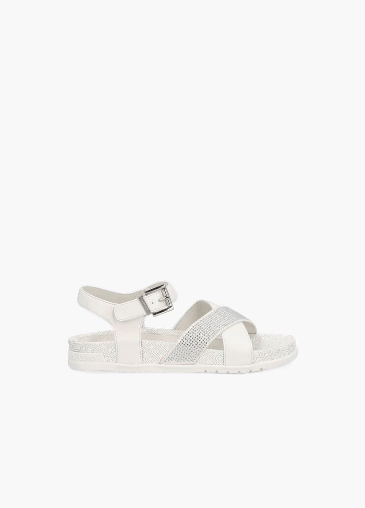 Sandals with rhinestones  white Liu Jo - large image number 0