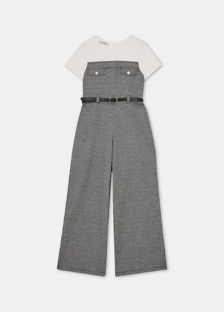 Jumpsuit Hahnentritt aus Baumwolle Hahnentrittmuster Liu Jo - medium
