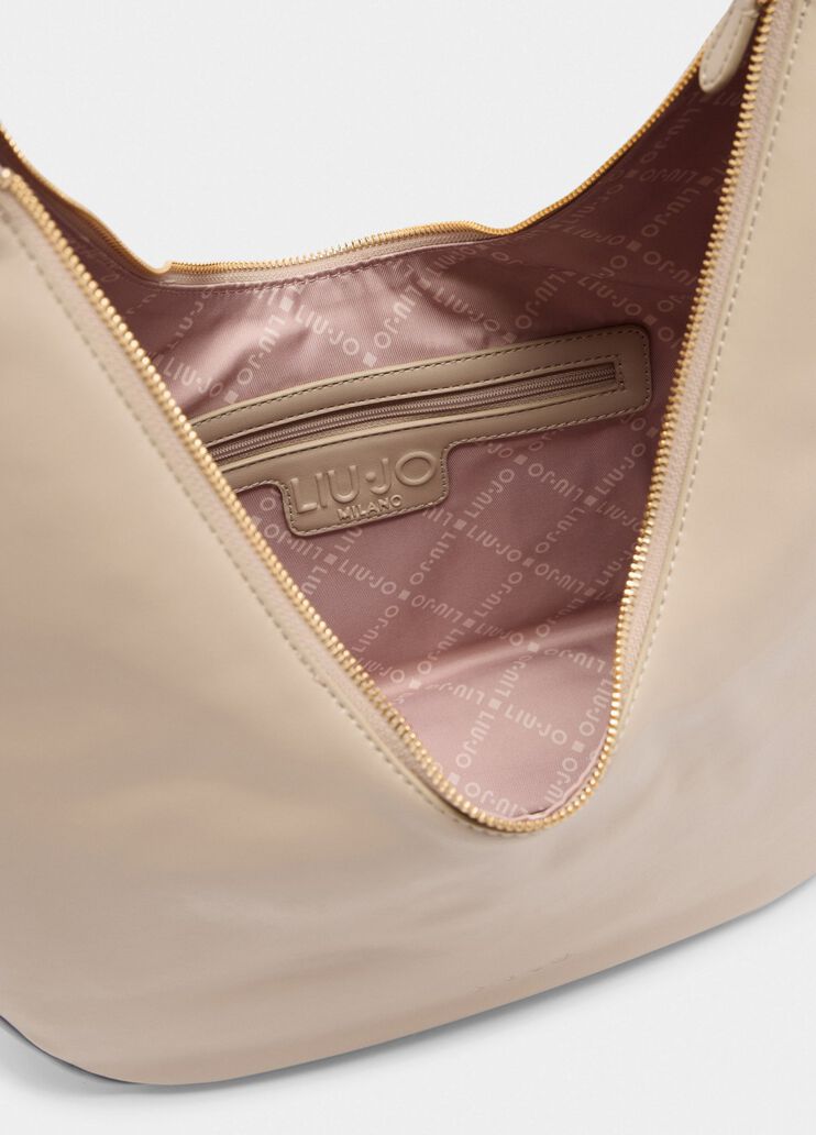 Large hobo bag with chain beige Liu Jo - large image number 6