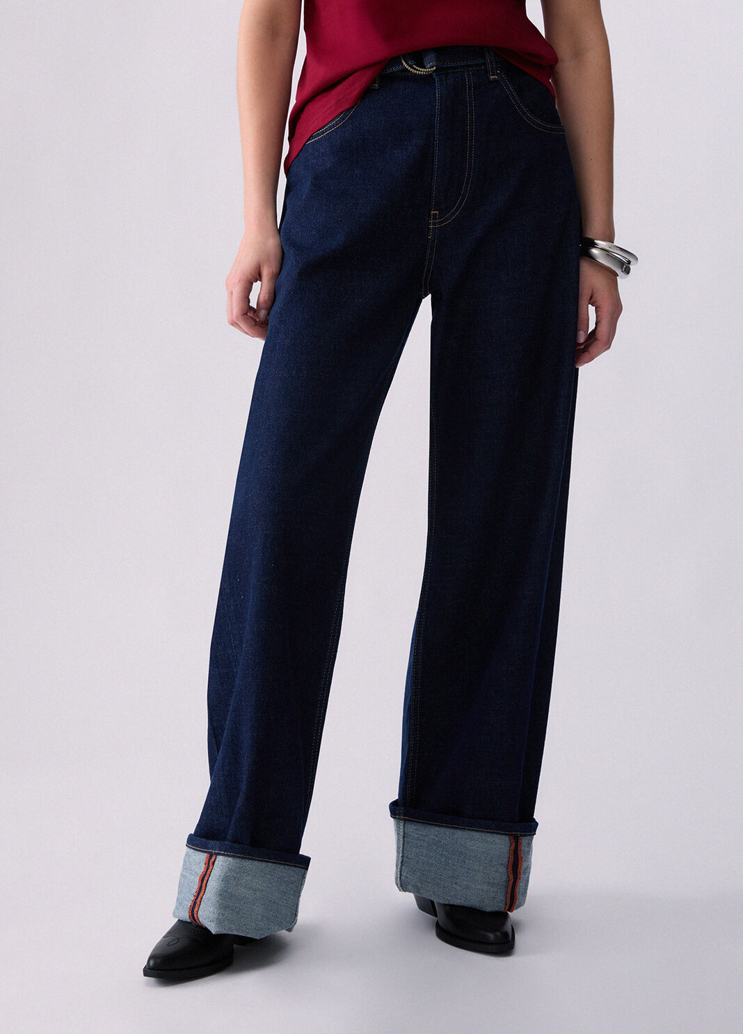 Flared jeans with turn-ups Normal wash Liu Jo - large image number 0