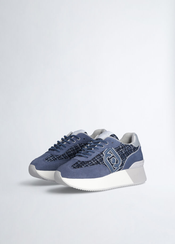 Tweed platform sneakers Blue Liu Jo - medium Tweed platform sneakers Blue Liu Jo - medium