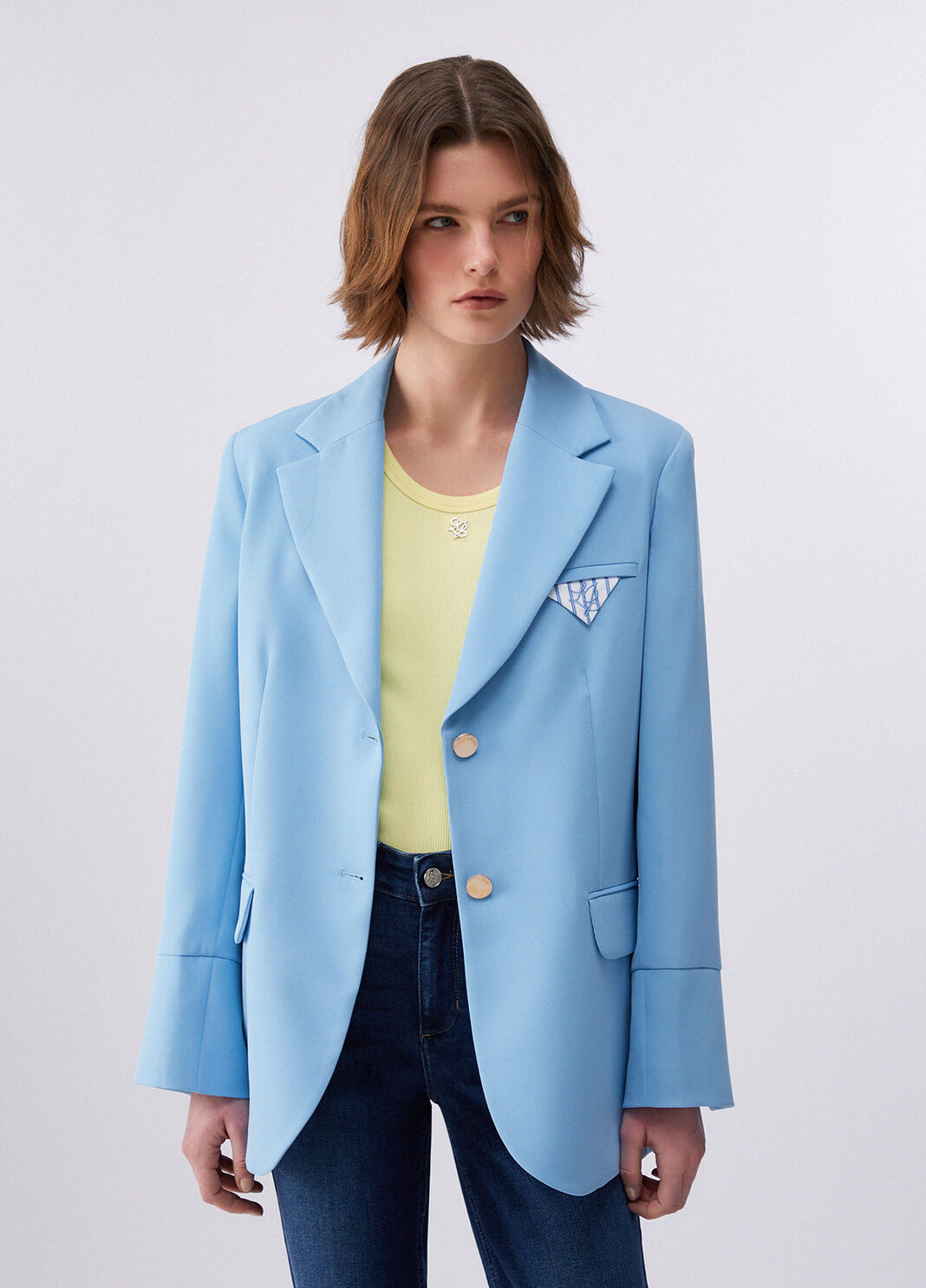 Normal geschnittener Blazer mit Pochette  Liu Jo - large image number 0