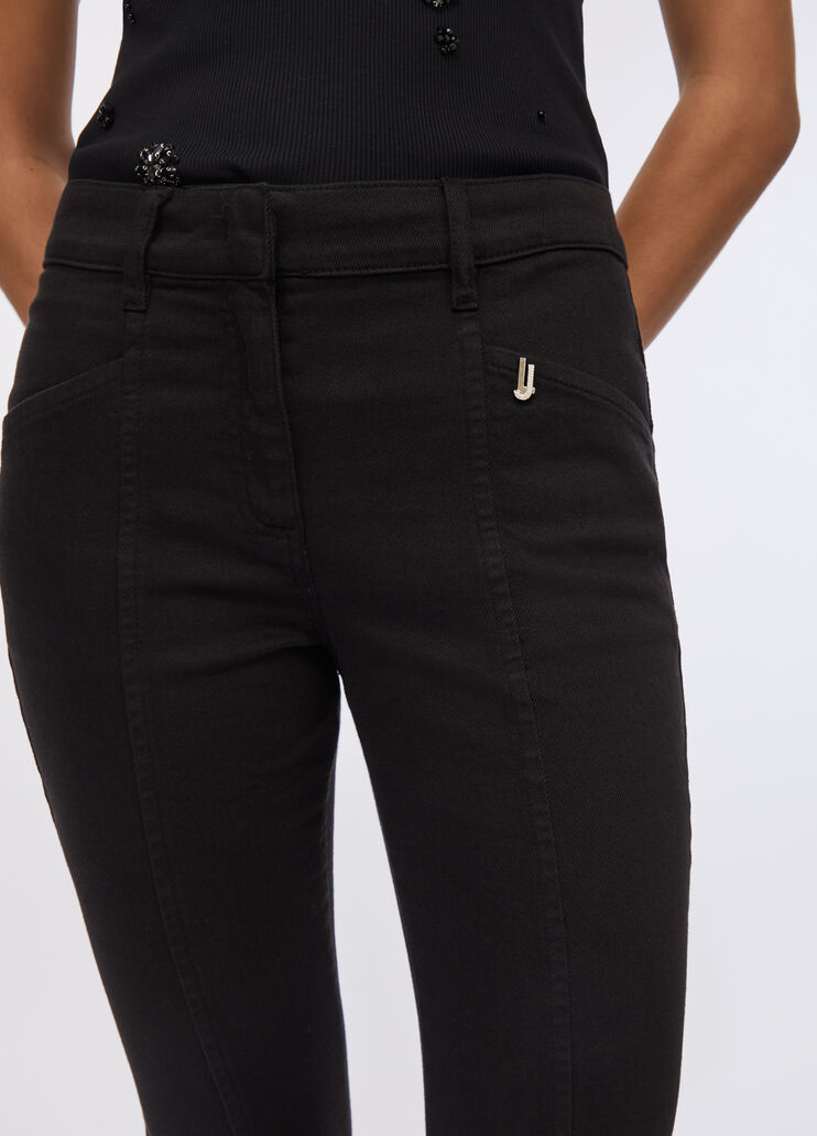 Flare-Hose aus Bull-Baumwolle Schwarz Liu Jo - large image number 2