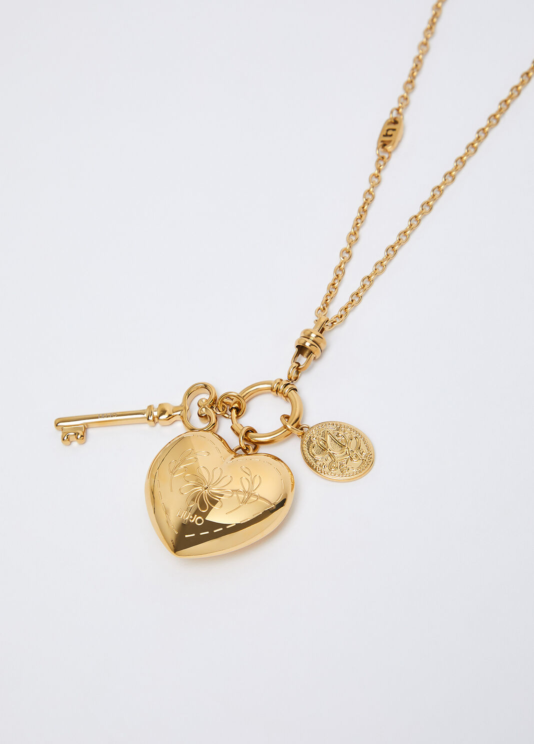 Necklace long with heart and key gold Liu Jo - large image number 1