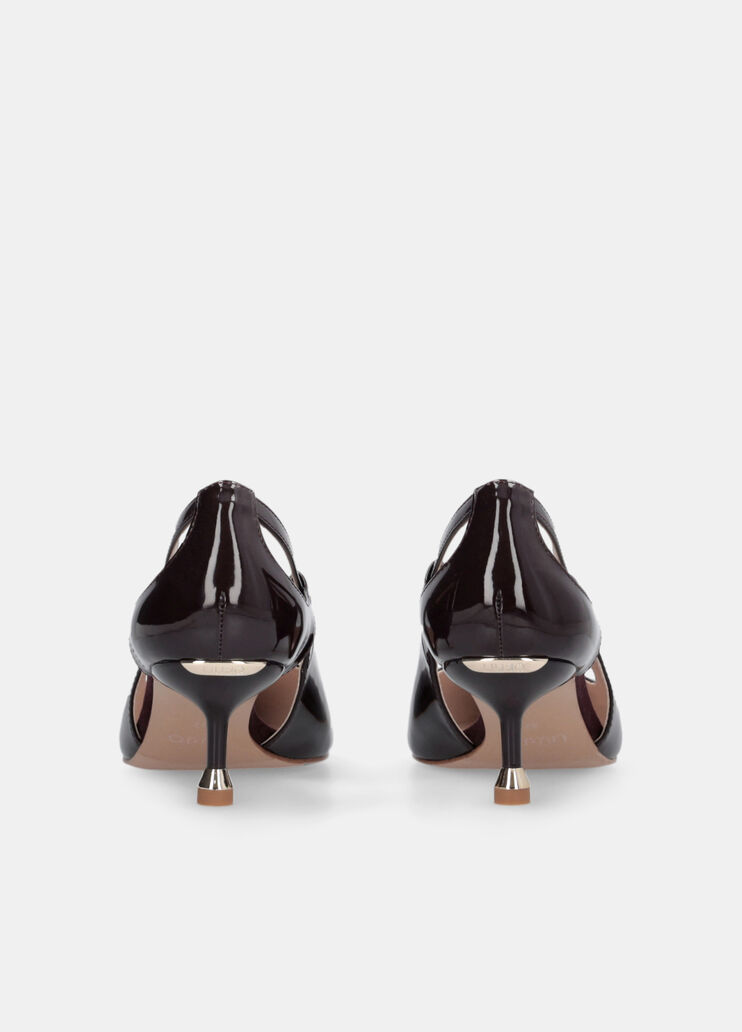 Patent leather court shoes with cut-out detailing amarone Liu Jo - large image number 7 Patent leather court shoes with cut-out detailing amarone Liu Jo - large image number 7