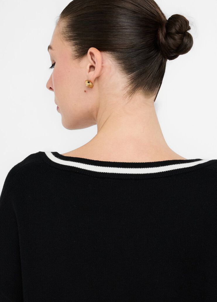 Silk-blend jumper black Liu Jo - large image number 4