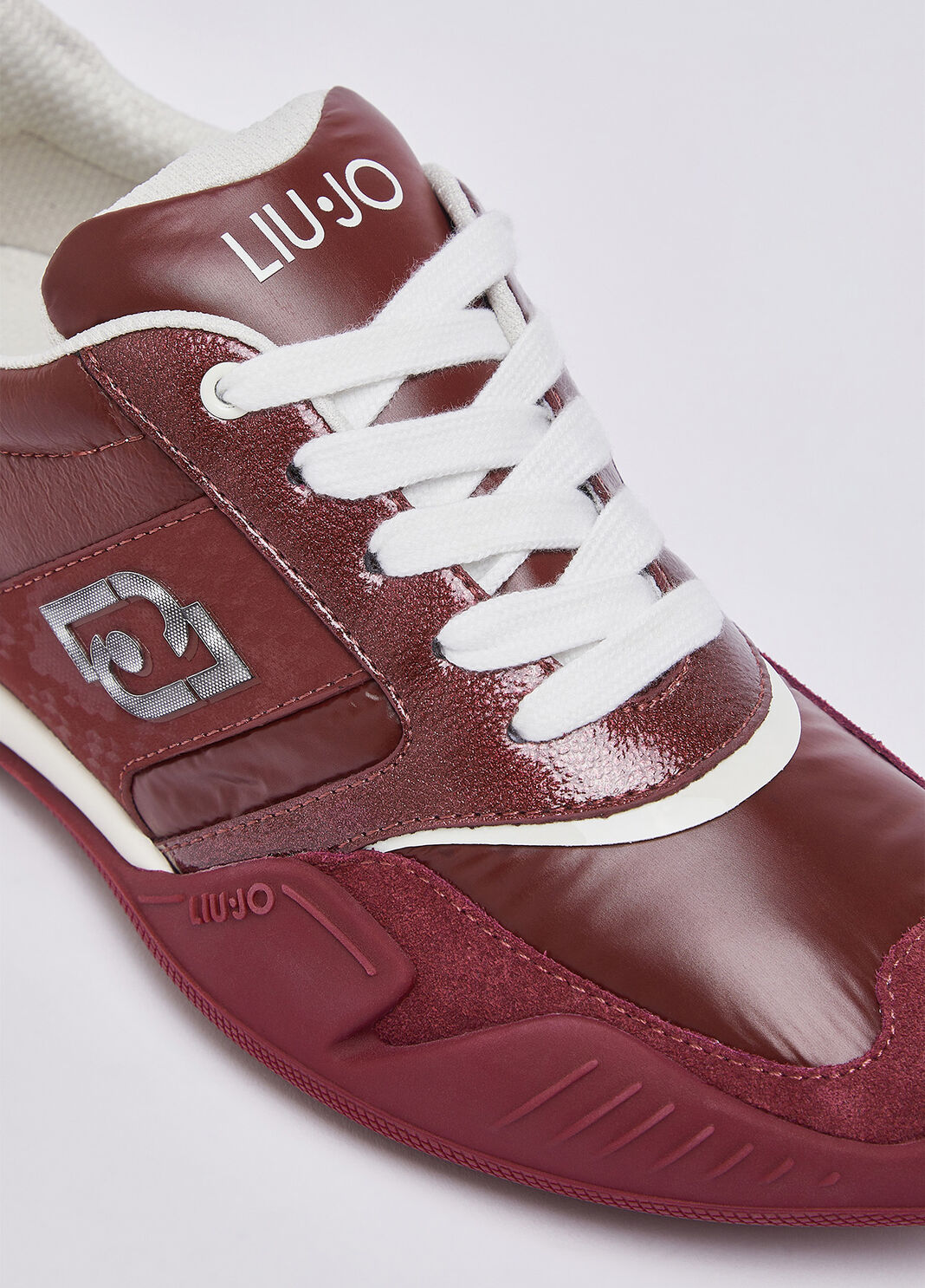 Sneakers in nylon and patent leather cherry red Liu Jo - large image number 5