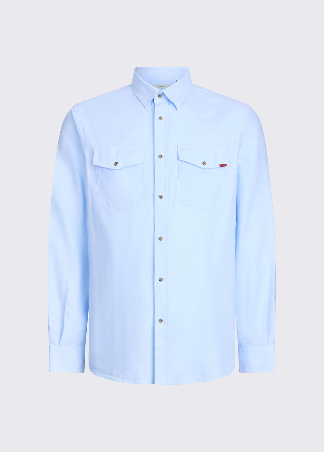 Chemise Oxford &agrave; poches bleu clair Liu Jo - large image number 6