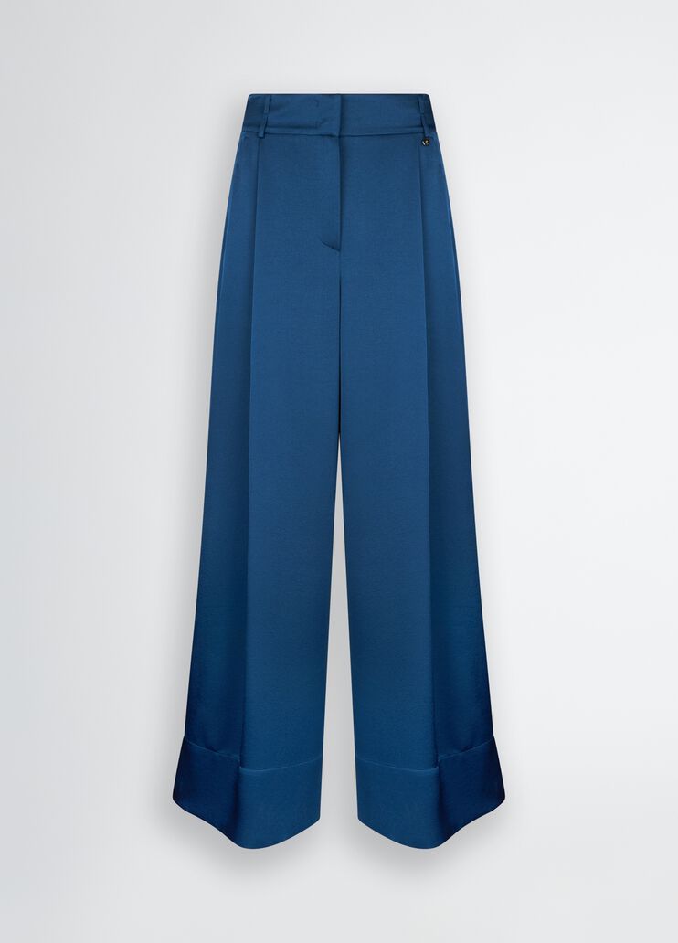 Blue palazzo trousers sapphire blue Liu Jo - large image number 6 Blue palazzo trousers sapphire blue Liu Jo - large image number 6