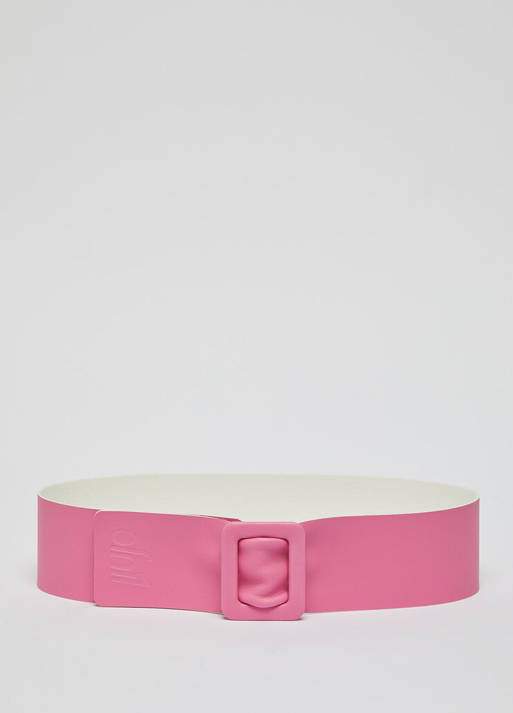 Coated fabric belt pink Liu Jo - large image number 0 Coated fabric belt pink Liu Jo - large image number 0