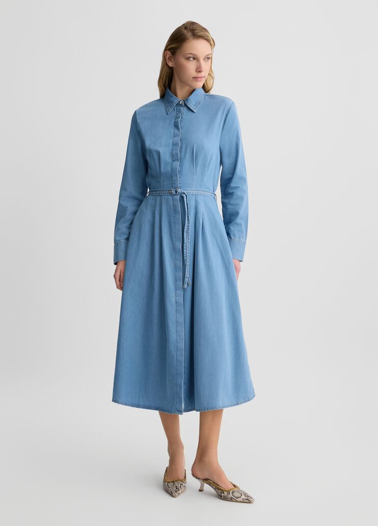 Denim shirt dress blue denim Liu Jo - large image number 0 Denim shirt dress blue denim Liu Jo - large image number 0