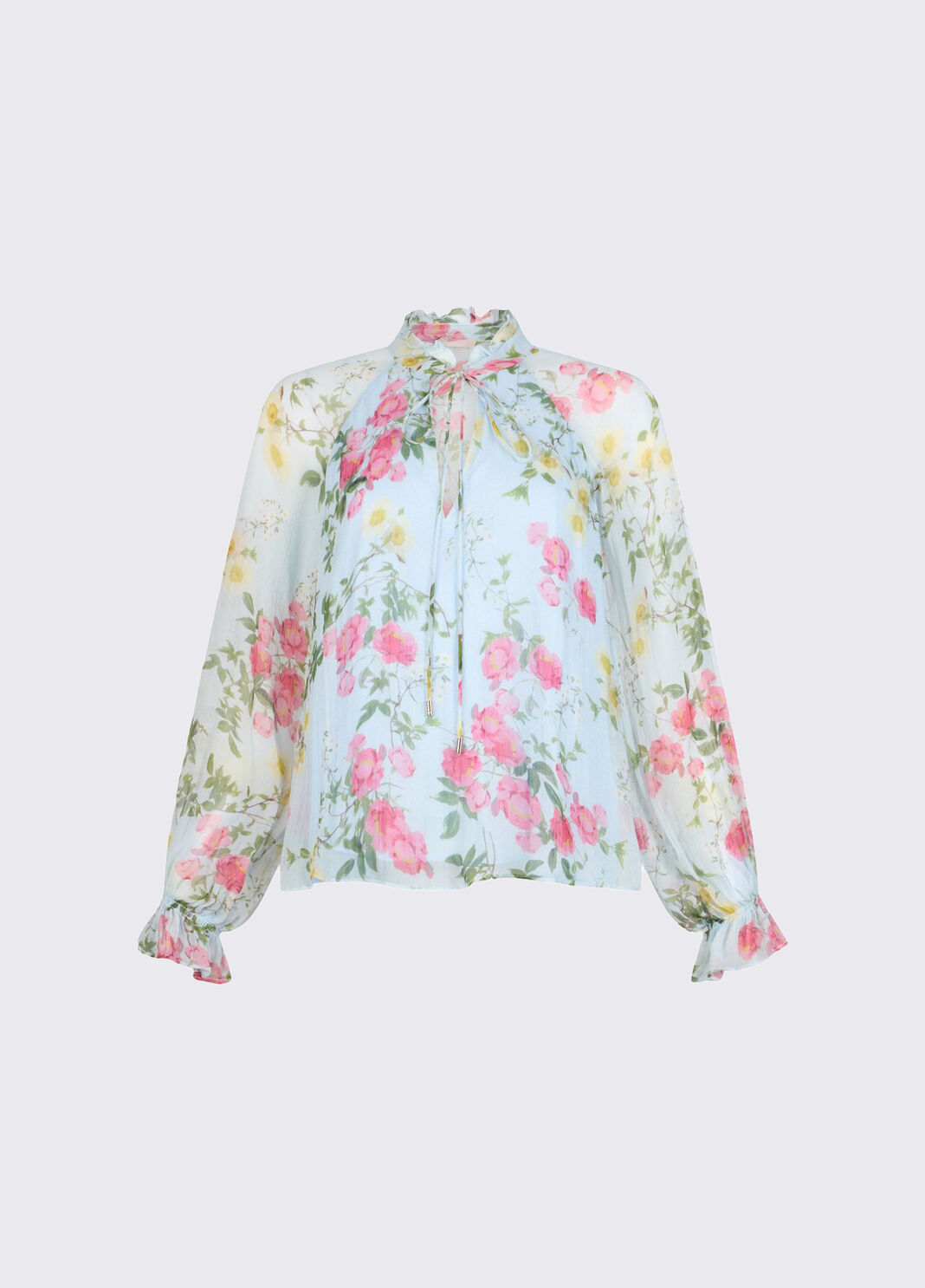 Floral blouse floral light blue Liu Jo - large image number 6