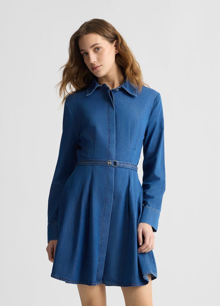 Denim shirt dress blue denim Liu Jo - large image number 0 Denim shirt dress blue denim Liu Jo - large image number 0