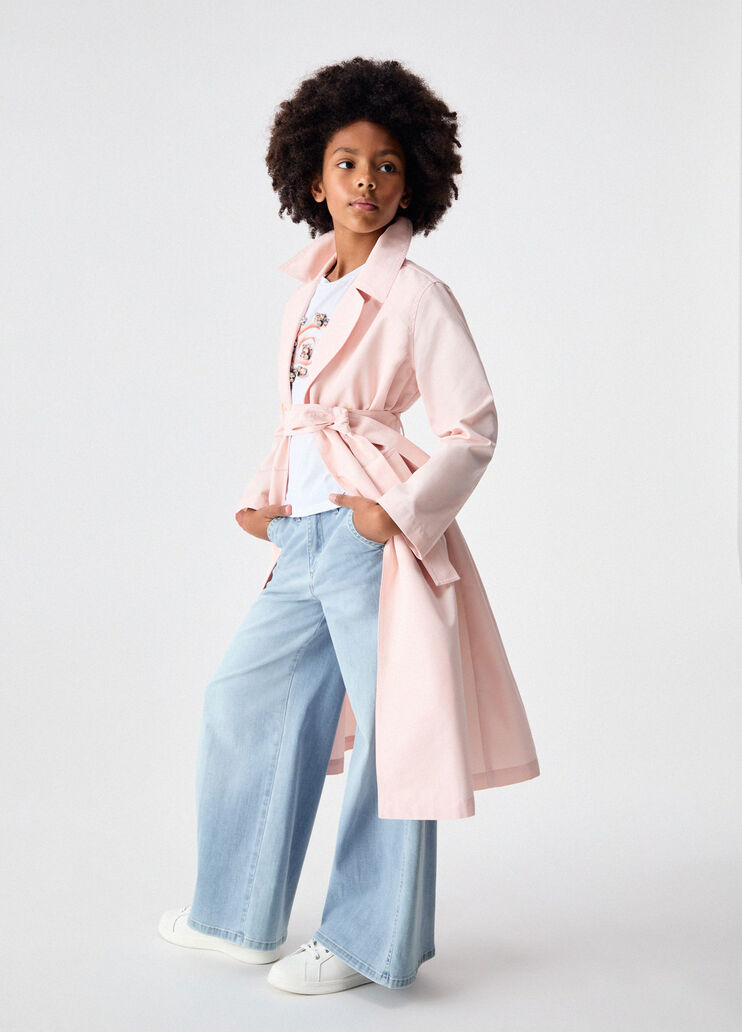 Trench coat with removable padding peach pink Liu Jo - medium