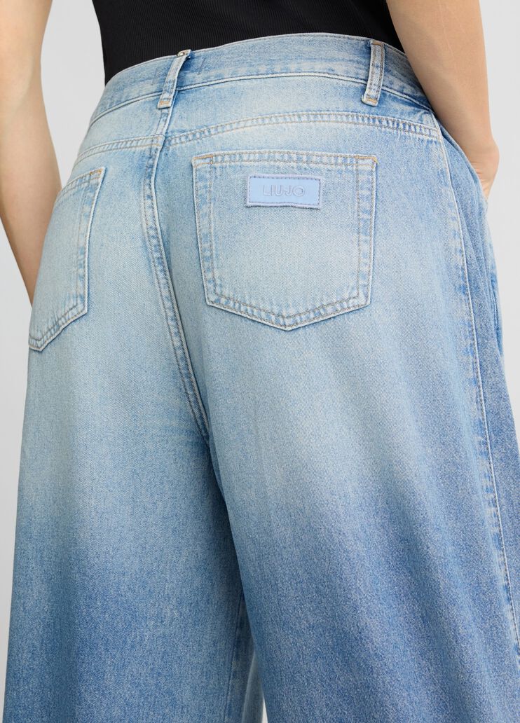 Palazzo jeans blue denim Liu Jo - large image number 2