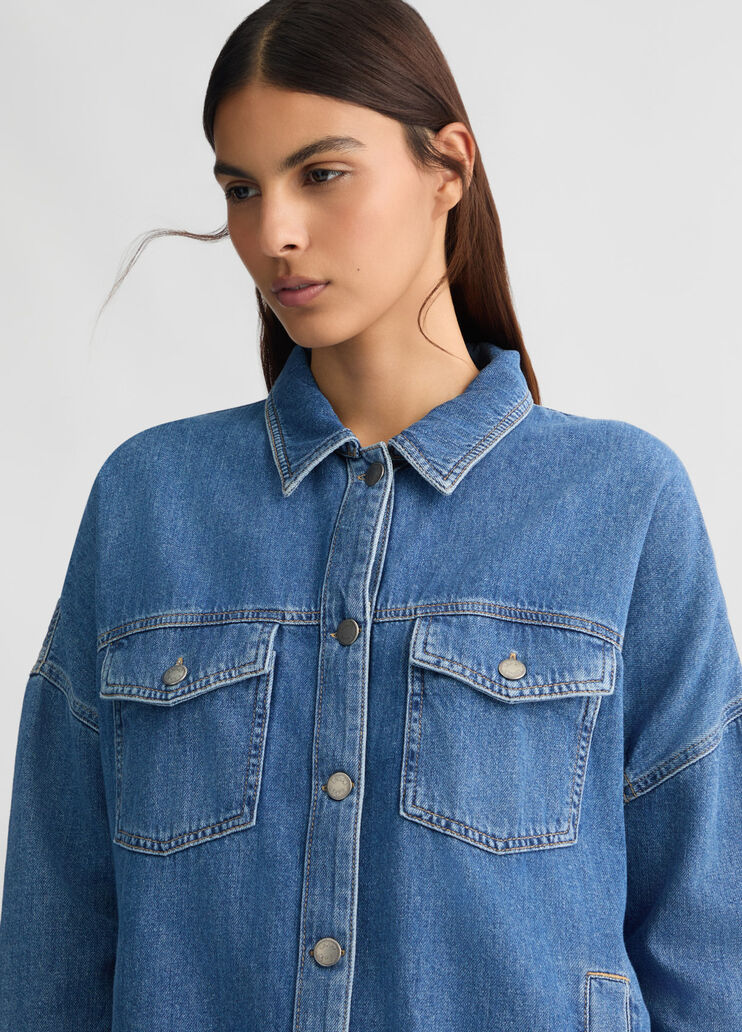 Denim shacket dark denim Liu Jo - large image number 2 Denim shacket dark denim Liu Jo - large image number 2