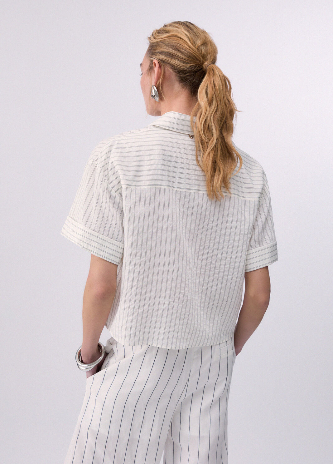 Striped shirt pinstripe white Liu Jo - large image number 1