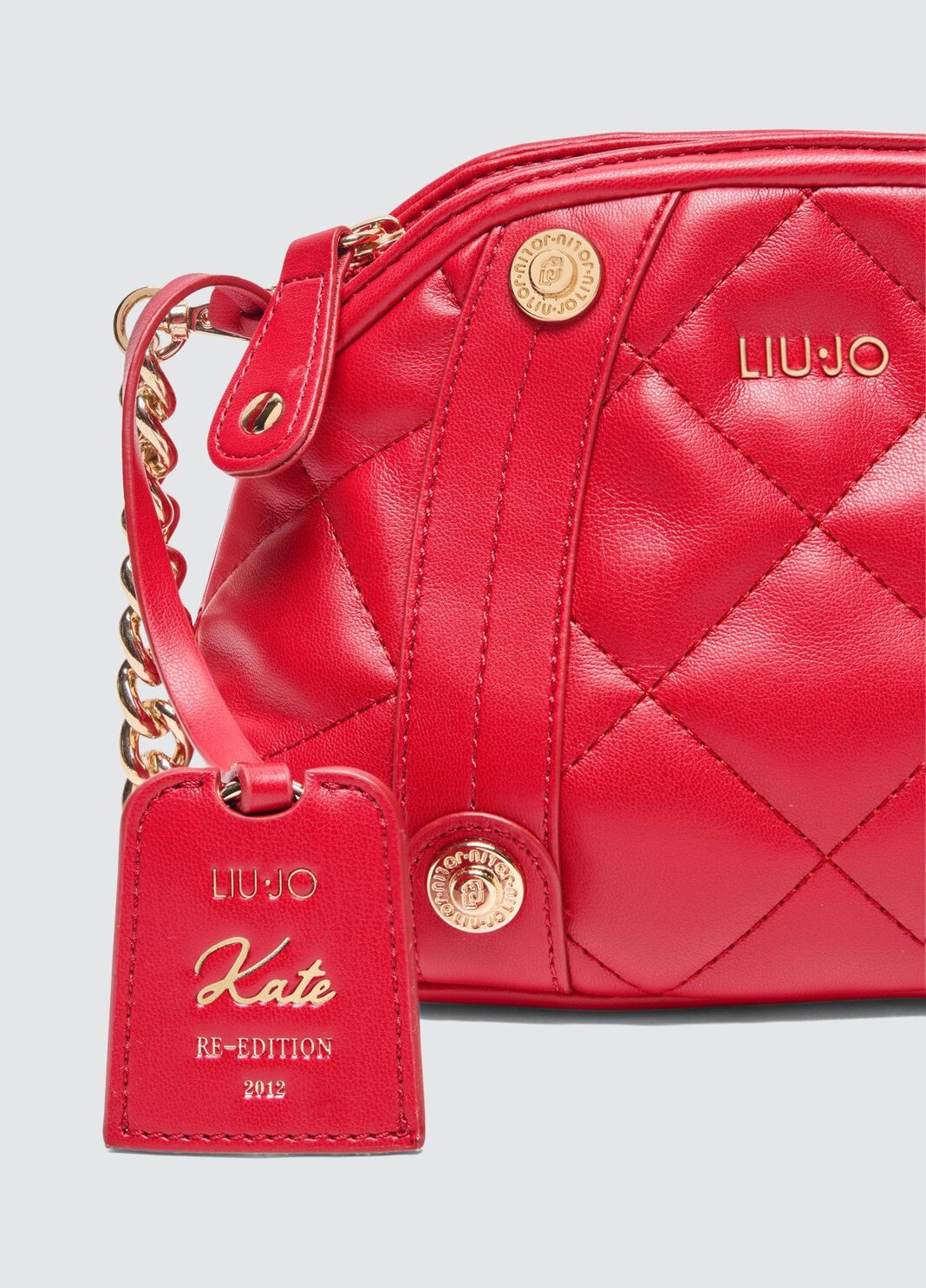 Matelass&eacute;-Pochette Rot Liu Jo - large image number 8