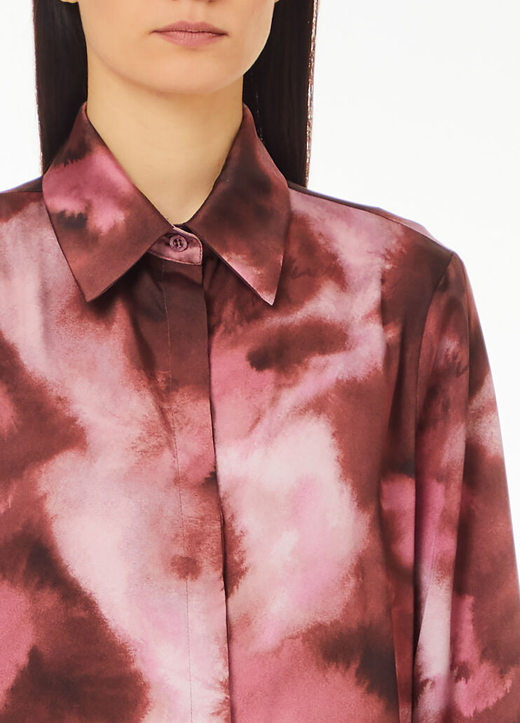 Camicia in raso stampato rosa Liu Jo - large image number 2