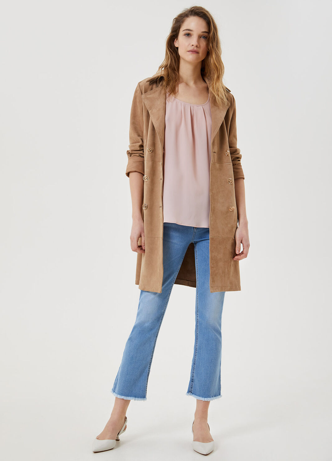 Cropped bell-bottom jeans Blue Denim Liu Jo - large image number 3