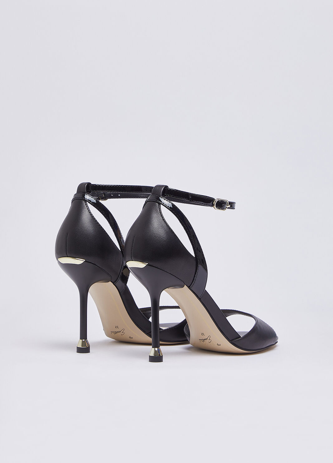 Sandali in nappa con tacco nero Liu Jo - large image number 3